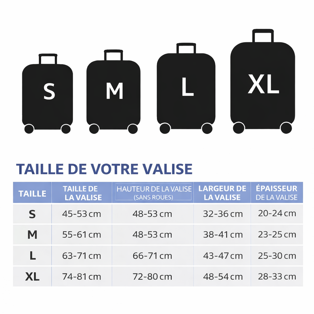 Housse de valise personnalisée avec ta photo — protection premium, identifiable en 1 seconde